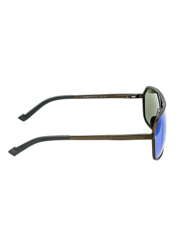 Breed Polarisierte Sonnenbrille "Fornax" in Braun/Blau-Grün