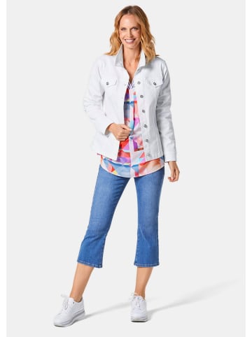 GOLDNER Zeitlose Jeansjacke mit tollen Details in weiß