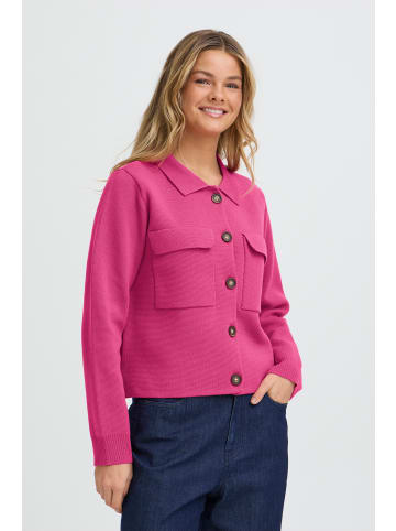 Fransa Strick-Cardigan langarm FRITA Regular fit in Very Berry