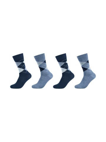 camano Socken ca-soft classic argyle 4er Pack infinity