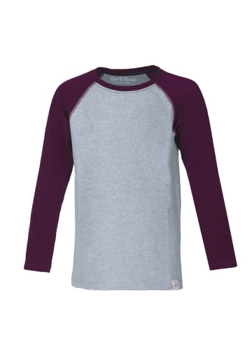 Band of Rascals Longsleeve " Raglan " in dark-purple