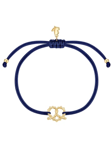 Glanzstücke München Oktoberfest Armband Herz-Breze aus Edelstahl in gelbgold