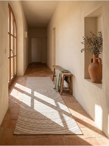 KADIMA DESIGN Läufer Orientalisch flachgewebt pflegeleicht Wohnzimmer Flur in Natur