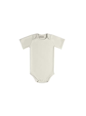 Sämann Baby Body aus 100% Bio-Baumwolle Schlupfbody kurzarm gerippt Coconut Milk