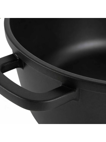 relaxdays Suppentopf in Schwarz - 6 Liter