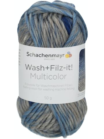 Schachenmayr since 1822 Filzgarne Wash+Filz-it! Multicolor, 50g in Denim multicolor