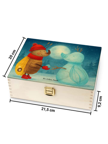 Mr. & Mrs. Panda Tee Organizer Nachtfalter Schneemann Design ohn... in Weiß