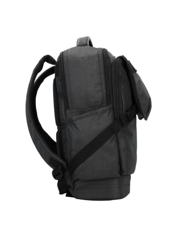 Dermata Daypack 43 cm Laptopfach in schwarz