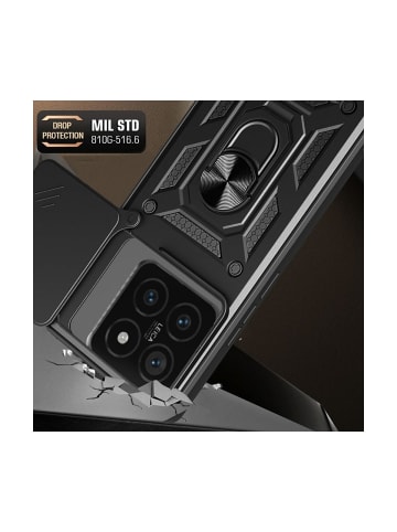 TechProtect Tech Protect Camshield Pro Hülle Schwarz Xiaomi 14T Pro in Schwarz