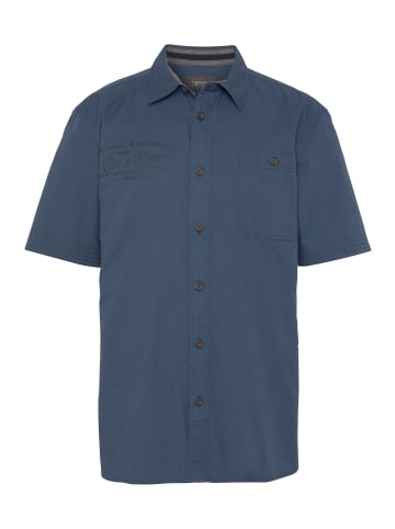 Man's World Kurzarmhemd in blau