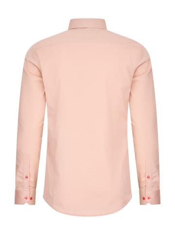 Rusty Neal Pastell Hemd S - 6XL Slim Fit Cotton-Stretch in Peach