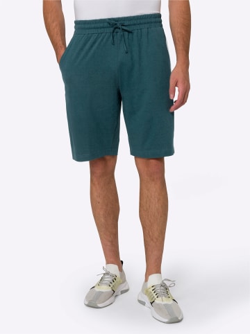 Sieh an! Freizeitbermudas in marine + petrol