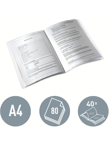 Leitz Sichtbuch Wow A4 40 Hüllen rot