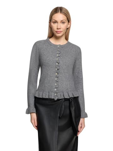 CARTOON Cardigan mit Rüschen in Grau