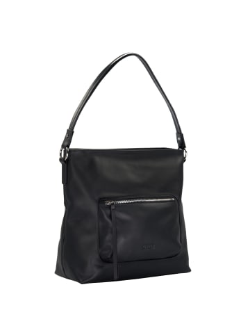 Cinque Maite Schultertasche Leder 31 cm in schwarz