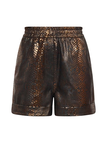 faina Shorts in Schwarz Kupfer