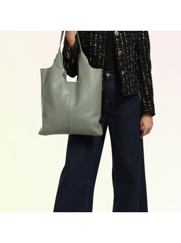 Toscanto Toscanto Shopper Leder hellgrün ca. 37cm