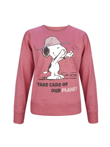 ONOMATO! Sweatshirt Cradle to Cradle Peanuts Snoopy in Pink