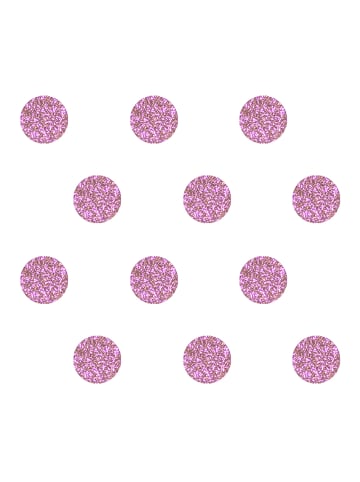 fabfabstickers Glitzerpunkte-/konfetti in Pink zum Aufbügeln