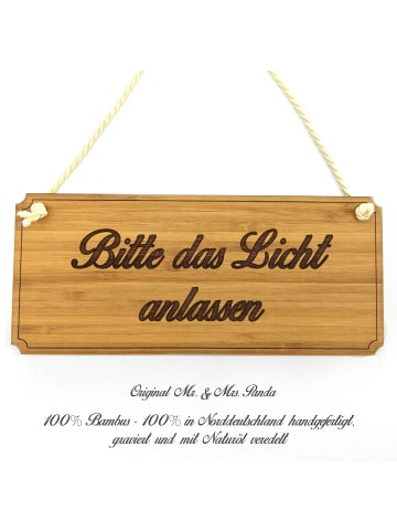 Mr. & Mrs. Panda Türschild Bitte das Licht anlassen mit Spruch in Keine Angabe
