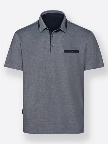 WITT WEIDEN Kurzarm-Poloshirt in blau