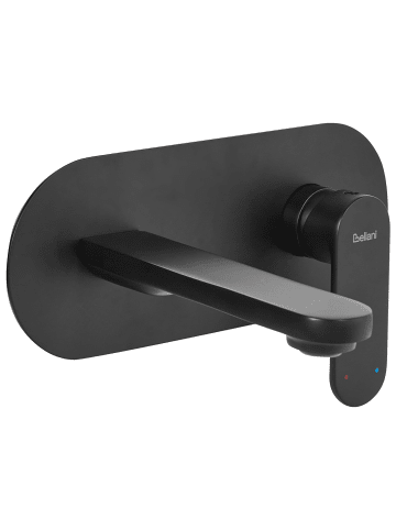 Beliani Wasserhähne CHAPALA in Schwarz - (W) 23 x (H) 9 x (L) 16 cm
