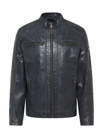 Bruno Banani Lederjacke MADDOX in Anthrazit / Melange