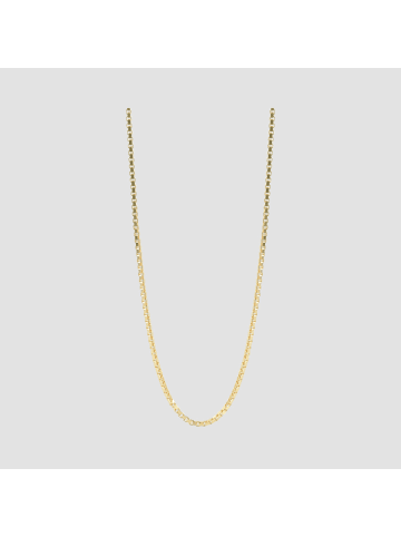 Adeliás Unisex Halskette – Venezianerkette aus 333 Gold 45 cm in gold