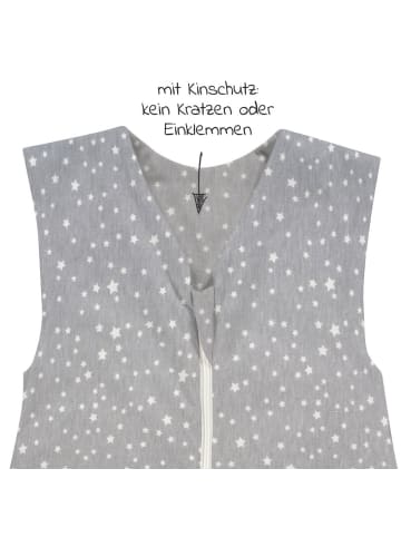 Alvi Sommer-Schlafsack mit Füßen in grau