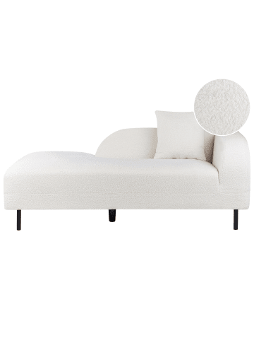 Beliani Chaiselongue LE CRAU in Weiß - (W) 170 x (H) 65 x (L) 84 cm