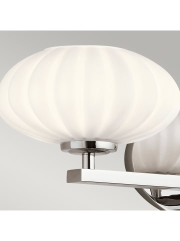 Licht-Erlebnisse Wandlampe EEK A (B)63.5 x (H)15.4 cm in Chrom poliert WeißChrom poliert Weiß