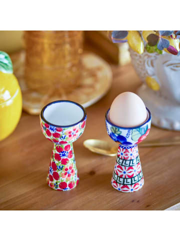 Bloomingville Eierbecher FLORIST mit Blumen Muster 2er Set