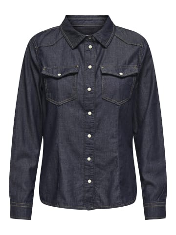 ONLY Jeanshemd in Dark Blue Denim