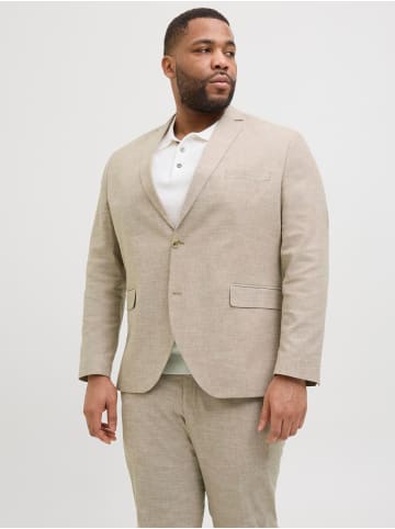 JACK & JONES PLUS Einreihiger Blazer in Beige