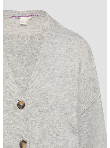 QS Strickjacke langarm in Grau