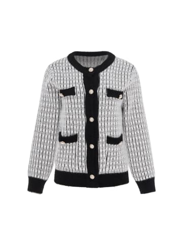 MAIRE Women Cardigan in Black Offwhite