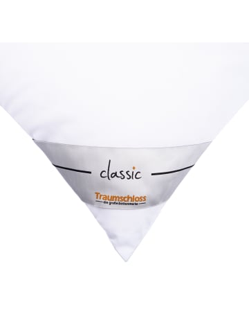 Traumschloss Classic Faser Kopfkissen in weiß