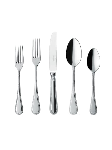 Villeroy & Boch Besteck-Set, 5-teilig Kreuzband Septfontaines in silber/platin