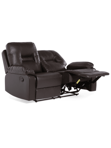 Beliani 2-Sitzer Sofa BERGEN in Braun - (W) 146 x (H) 101 x (L) 73 cm