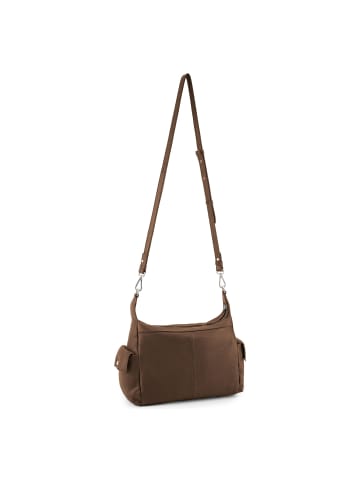 FREDs BRUDER Pocket Play Schultertasche Leder 35 cm dark caramel