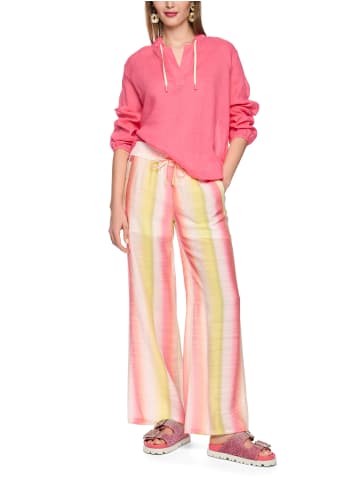 MARC CAIN SPORTS  Langarmbluse aus leichter Ramie in Pink Lemonade