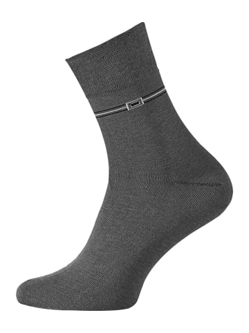 Cotton Prime® Kurzschaft Socken 6 Paar in Schwarz/Grau/Blau