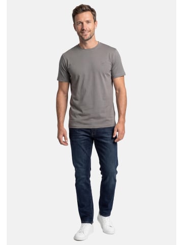 Lerros T-Shirt Basic in Grau / schwarz