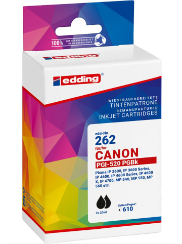 edding Tintenpatronen ersetzt Canon PGI-520 black (Text) Doppelpack
