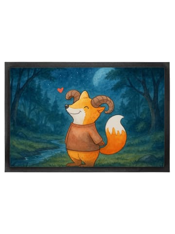 Mr. & Mrs. Panda Schmutzmatte Widder Astologie Design ohne Spruch in Weiß