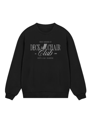 F4NT4STIC Sweatshirt Deck Chair Club Knut und Jan in schwarz