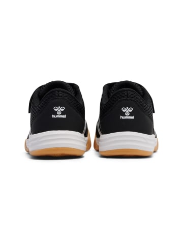 Hummel Klettverschluss Hallenschuh Multiplay Flex Innenbereich Kinder in BLACK/WHITE