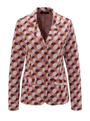 Aniston SELECTED Kurzblazer in rosa-offwhite-dunkelrot-hellorange