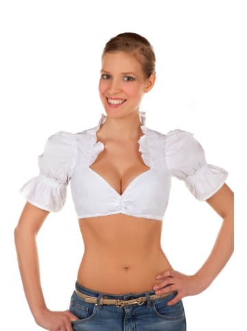 Edelnice Dirndlbluse in weiß