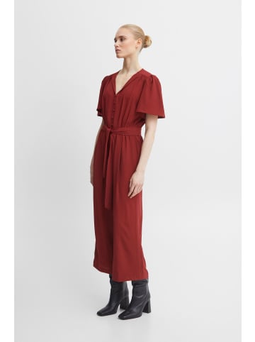 ICHI Jumpsuit IHGITTY JS3 - 20118386  Jumpsuit mit V-Ausschnitt in Rot